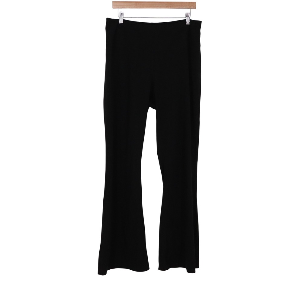 Ideology Pants Women XL Flare Black High Rise Activewear Fair